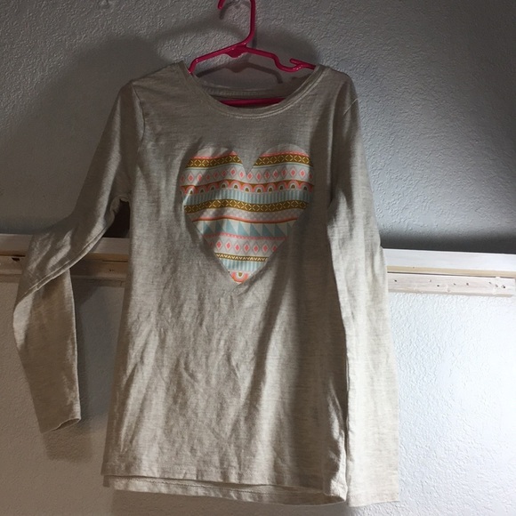 Cat & Jack Other - Cat & Jack Girls Graphic Multicolored Heart T-Shirt Size M 7-8